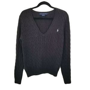ralph lauren sport xl black cable knit sweater